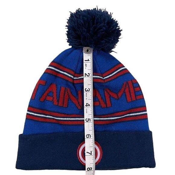 Disney ~ Captain America Beanie with Pompom - Picture 7 of 8